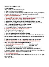 Đề kiểm tra 1 tiết môn Vật lý Lớp 11 (Cơ bản)